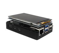 CashMuch Pantalla Raspberry Pi de 3.5 pulgadas con funda, 480 x 320 60 FPS, enfriador activo para Raspberry Pi 5, para Raspbian, Ubuntu, Kali, RetroPie
