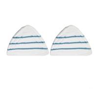 CashMuch Paquete de 2 almohadillas de limpieza de microfibra para fregonas de vapor Cleanmaxx, reutilizables, lavables, para suelos laminados de madera, azulejos, 30 x 20 cm, color blanco
