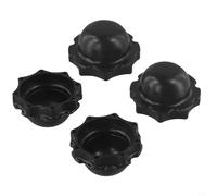 CashMuch Paquete de 4 tapones de filtro para coleman P6575 inflable Whirlpool, piezas de repuesto de plástico negro, sellado seguro