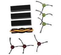 CashMuch Paquete de accesorios para aspiradora Ecovacs para aspiradora Deebot OZMO 920/950/T5/N8/T8/T9 Series con cepillos de rodillo, cepillos laterales y para filtros
