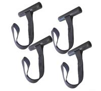 CashMuch Para kayak, canoa, ancla, capó, tronco, correas de lazo S-Clip Bow Stern Secure(4 piezas sin hebilla)