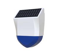 CashMuch Para Tuya para ZigBee - Alarma solar de luz sonora para exteriores, sirena de seguridad ABS resistente a la intemperie con sistema visual para el hogar
