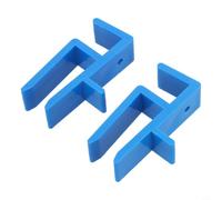 CashMuch Plantillas de carpintería para montaje de muebles, herramienta de escritura de carpintería para unidad de cocina, se adapta a paneles de 16/17/18 mm, para un diseño duradero de ABS (2 piezas)