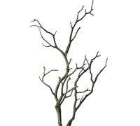 CashMuch Ramas de coral artificiales para decoraciones de Halloween, relleno de ramas de árbol para jarrón, decoración del hogar, 35 cm, ramita en forma de cuernos en blanco, marrón y azul
