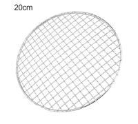 CashMuch Red de malla de acero inoxidable para barbacoa, placa redonda sin parrilla para carne de res, pollo, pescado (200 mm)