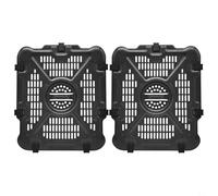 CashMuch Sartén para parrilla SL201 SL400 SL401 SL451 de acero inoxidable, no apta para lavavajillas, barbacoa, carne, verduras, 8.7 x 7.2 pulgadas, color negro (2 piezas)