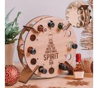 CashMuch Soporte para vino de Navidad, calendario de Adviento, soporte de vino para calendario de cuenta regresiva 2024, estante de vino, pasos simples para montar