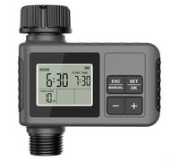 CashMuch Temporizador de riego automático para exteriores con modo de retardo de lluvia, control manual y fácil programación para jardín y patio (11,5 mm)