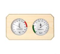 CashMuch Termómetro higrómetro de madera elegante de la sauna para combo, sensor digital confiable para el control óptimo del clima del baño