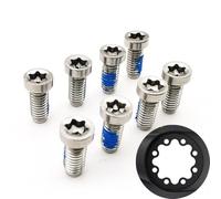 CashMuch Tornillos de cadena para bicicleta Sram para ejes Force Red, 12 velocidades, 8 tornillos de manivela para un rendimiento óptimo de la bicicleta