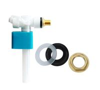 CashMuch Válvula de llenado de inodoro de entrada lateral para cisterna de inodoro, ABS Ic y tubo de cobre, altura de flotador ajustable, fácil de instalar, para tanques de inodoro de entrada de agua