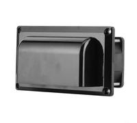 CashMuch Ventilador de escape de plástico de 12 V para caravana lateral, ventilación de techo de bajo ruido con malla interna para caravana, remolque, yate, disponible en negro y blanco (negro)