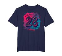 Casi 30, todavía coqueto Regalo de cumpleaños número 28 Camiseta, Hombre Tallas Grandes, Azul Marino, 4X Alto