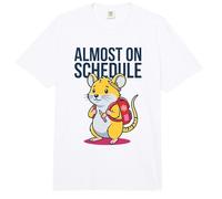 Casi en horario Ciencia Vida estudiantil Nerd Hamster Humor Comfort Colors Adult Heavyweight T-Shirt