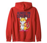 Casi en horario Ciencia Vida estudiantil Nerd Hamster Humor Sudadera con Capucha