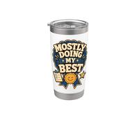 Casi estoy haciendo mi mejor esfuerzo humor Vaso térmico de acero inoxidable de doble pared
