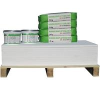 CaSi-Systems, Placa de aire acondicionado de 30 mm, placa aislante de silicato de calcio, antimoho, para interiores, sótanos, habitaciones húmedas, ahorro de energía y aislamiento, set para 18 m²