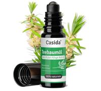 Casida Aceite de árbol de té Roll On 100% natural, cuidado antiespinillas, lápiz de aceite de árbol de té con aceite de coco, ideal para viajes, de farmacia, 10 ml