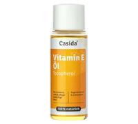 Casida® Aceite de Vitamina E Tocoferol - aceite puro y natural de germen de trigo - para el cuidado de la piel seca - sin aceite mineral ni aditivos químicos - calidad de farmacias - 50ml