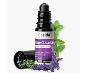 Casida Aceite esencial natural para concentración - Claridad mental con aceites esenciales puros 10 ml - Aromaterapia para el hogar y viajes