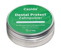 Casida Dental Protect - Polvo dental sin flúor, con 2 cepas de bacterias, sin agentes espumantes ni conservantes, básico y vegano, 30 g, de farmacia