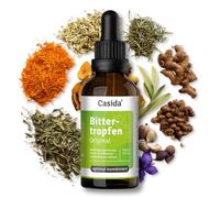 Casida Gotas amargas originales, 50 ml, con 15 potentes sustancias amargas, fórmula tradicional, natural y probada