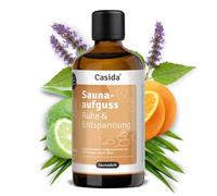 Casida Infusión de sauna para descansar y relajarse, armónica para sauna con aceites esenciales 100% naturales, lavanda, naranja, bergamota, sándalo, incienso, madera de cedro, 100 ml