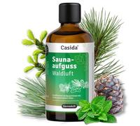 Casida Infusión para sauna de aire forestal, infusión de sauna fresca con aceites esenciales 100% naturales, pino de montaña, pino, pino, aguja de abeto, menta, sin fragancias sintéticas, 100 ml