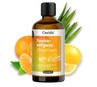 Casida Infusión para sauna de cítricos - infusión afrutada para sauna con aceites esenciales 100% naturales (mandarina, limón, limón) - Sin fragancias sintéticas - 100 ml
