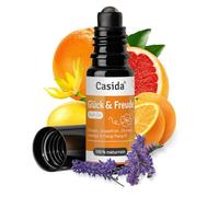 Casida Lucky & Freude Roll On - Aceite esencial para el buen humor y la alegría de vivir, 100% naturales, aceites esenciales para el cuidado de los aromas de viaje, 10 ml