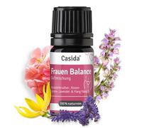 Casida Mezcla de perfume para mujer con salvia, geranio de rosa, lavanda y ylang ylang ylang, aceite esencial 100% natural, aromaterapia, equilibrio interno