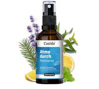Casida Respira a través del aerosol para la habitación, aroma de frío con eucalipto y menta, aire fresco y clima claro, aceites esenciales 100% naturales, 50 ml