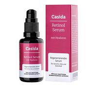 Casida® Suero de Retinol con ácido hialurónico - suero facial regenerador - para cara, ojos, cuello y dekolleté - contiene además de la vitamina C y Vitamina E - calidad de farmacias - 30ml