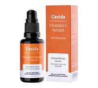 Casida® Suero de vitamina C y Ácido Hialurónico- suero facial antioxidante con dosis altas de vitamina C - suero antioxidante para rostro, cuello y escote - calidad de farmacias - 30ml