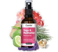 Casida Yoga & Meditation - Inspirador ambientador con aceites 100% naturales - calma y atención plena - Ideal como aerosol de habitación y para la esterilla de yoga - 50 ml