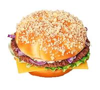 Casiler Hamburguesa Artificial Simulación De Pan Falso Modelo De Alimentos Realista Fotografía Prop para Decoración De Fiesta De Cocina del Hogar