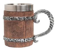 Casiler Jarra De Cerveza Medieval Vikinga De Madera, Taza De Taberna Pirata Retro para Bar, Restaurante, Decoración del Hogar.