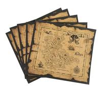 Casiler Mapa del Tesoro Pirata De 5 Uds., Mapa Pirata De Aventura De Halloween, Mapa del Tesoro Vintage, Mapa Pirata para Accesorios De Fiesta, Decoración del Hogar