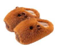 Casiler Pantuflas De Peluche De Carpincho De Dibujos Animados, Peludas Y Antideslizantes, Cálidas Y Transpirables, para Hogar, para Mujer.