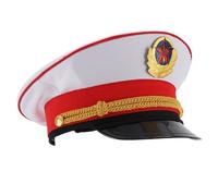 Casiler Sombrero Militar Ajustable, Gorra Militar del Ejército, Sombrero con Visera, Sombrero De Oficial para Marinero, Almirante Marino, Accesorio De Disfraz De Halloween