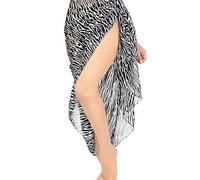 Casiler Women Beach Bikini Cubierta Estampada Caparabra Falda Sarong Bufandas De Playa Traje De Baño Beachwear