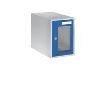 Casillero bajo llave eurokraft basic, H x A x P 350 x 250 x 450 mm, puerta con ventanillas