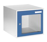 Casillero bajo llave eurokraft basic, H x A x P 350 x 400 x 450 mm, puerta con ventanillas