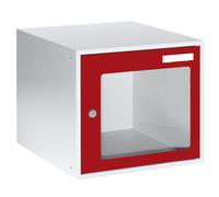 Casillero bajo llave eurokraft basic, H x A x P 350 x 400 x 450 mm, puerta con ventanillas