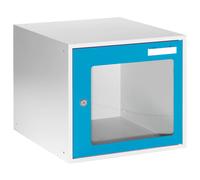 Casillero bajo llave eurokraft basic, H x A x P 350 x 400 x 450 mm, puerta con ventanillas