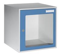 Casillero bajo llave eurokraft basic, H x A x P 450 x 450 x 450 mm, puerta con ventanillas