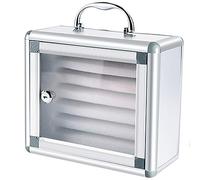 Casillero De Almacenamiento para Teléfono Móvil 6/12/24/36/48/60 Ranuras Caja De Seguridad para Teléfono Móvil Aleación De Aluminio con Cerradura Casilleros para Estudiantes Y Empleados (Color : Silv