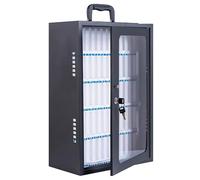 Casillero de Almacenamiento para Teléfono Móvil, Caja Fuerte para Guardar el Teléfono Móvil con 12/24/36/48/60 Ranuras, con Asa y Cerradura de Seguridad para Escuelas, Aulas y Oficinas(36x21x55cm)