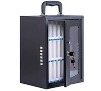 Casillero de Almacenamiento para Teléfono Móvil, Caja Fuerte para Guardar el Teléfono Móvil con 12/24/36/48/60 Ranuras, con Asa y Cerradura de Seguridad para Escuelas, Aulas y Oficinas(25x21x34cm)