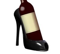 Casillero De Botellas De Vino, Soporte De Vino Para Zapatos De Tacón Alto, Accesorios De Cesta De Regalo De 8 Pulgadas De Alto, Titular De La Botella De Vino Único Para La Decoración Del Hogar De